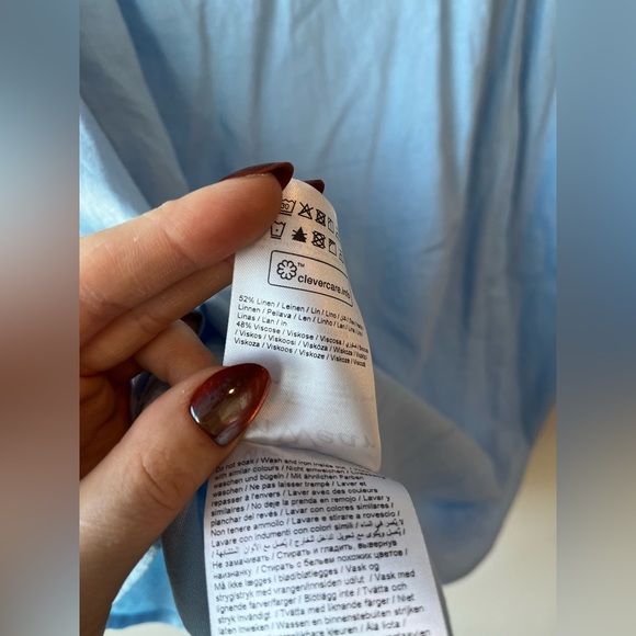 NWT InWear Linen Blend Ellie IW SS Shirt - Picture 7 of 9